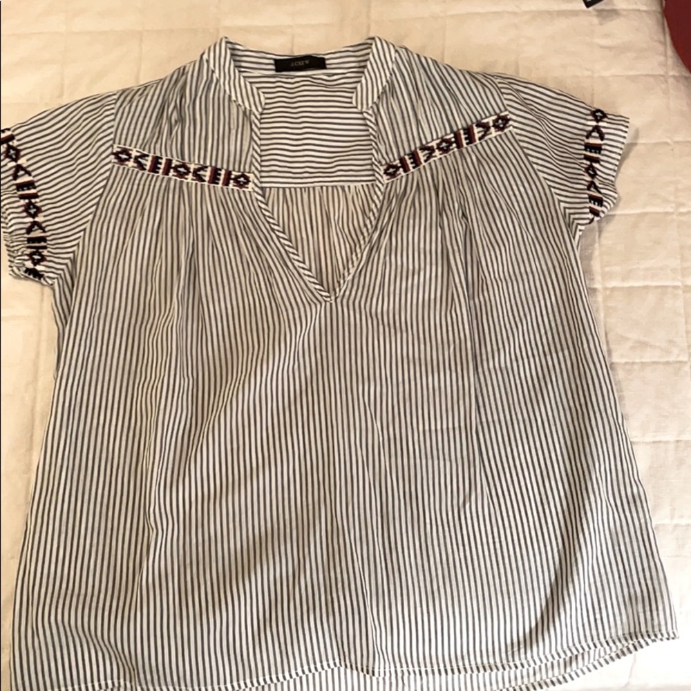 J. Crew embellished top